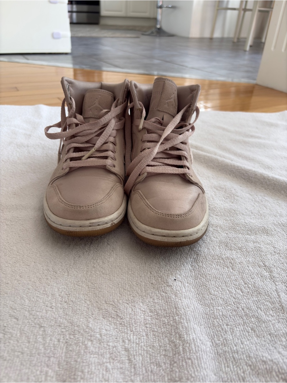 Jordan High Top Sneakers in Blush